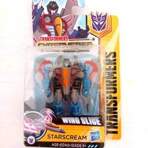 Transformers Cyberverse Wing Slice Starscream Action Figure 4” Hasbro 2017 NEW